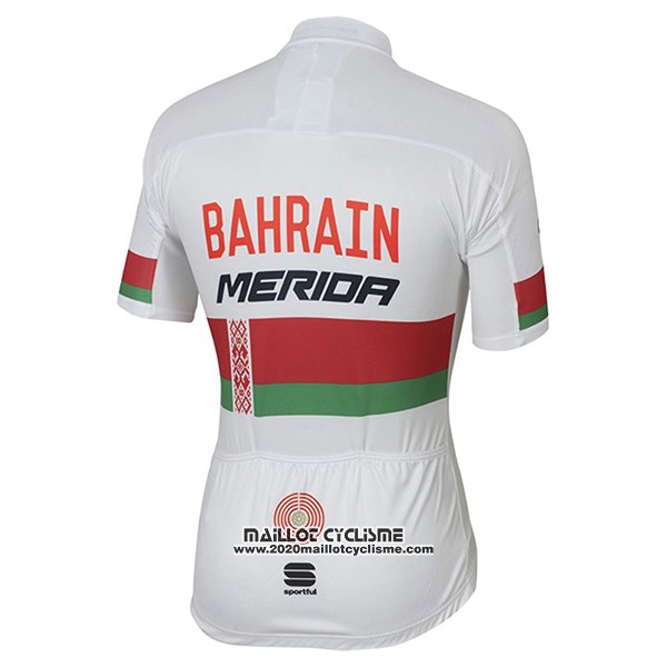2017 Maillot Ciclismo Bahrain Merida Champion Bielorusso Manches Courtes et Cuissard